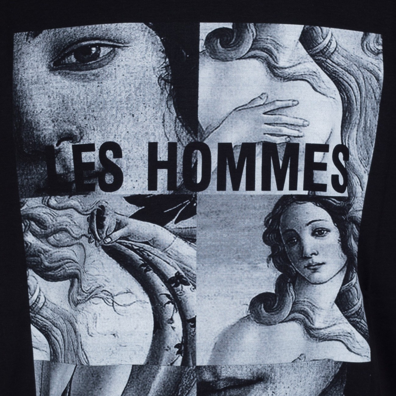 Les Hommes t-shirt nera botticelli