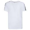 Moschino t-shirt bianca logo stripe