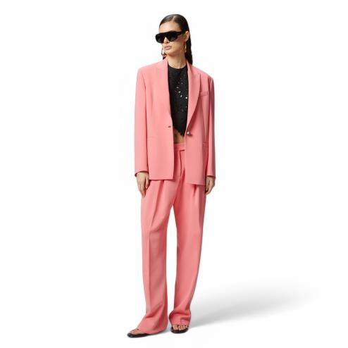 Pinko top nero con ricamo sangallo