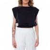 Alpha Industries felpa crop nera
