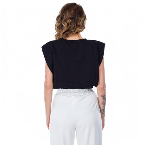 Alpha Industries felpa crop nera