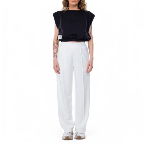 Alpha Industries felpa crop nera