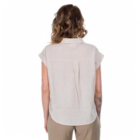Artlove camicia in lino beige