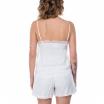 Artlove top bianco in viscosa con pizzo