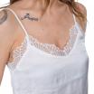 Artlove top bianco in viscosa con pizzo