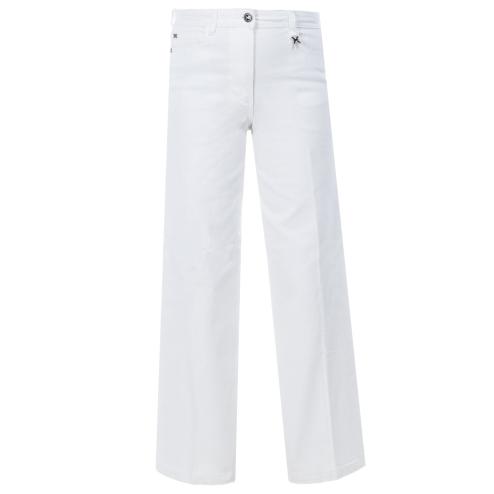 John Richmond jeans bianco a palazzo
