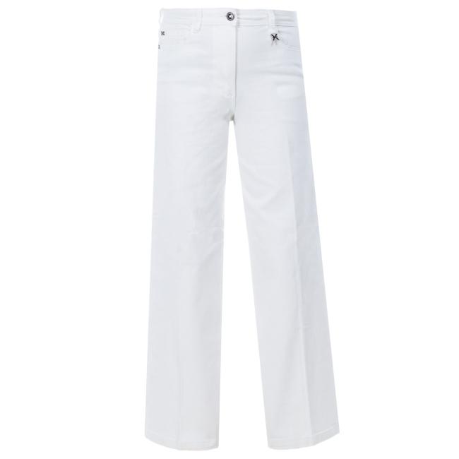 John Richmond jeans bianco a palazzo