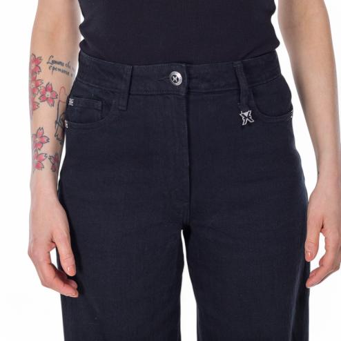 John Richmond jeans nero a palazzo