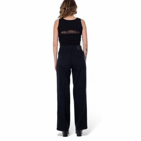 John Richmond jeans nero a palazzo