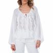 NoSecrets blusa bianca con rouges