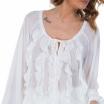 NoSecrets blusa bianca con rouges