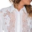NoSecrets camicia bianca con pizzo