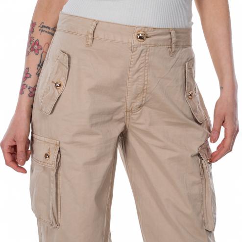 Nosecrets pantaloni cargo beige