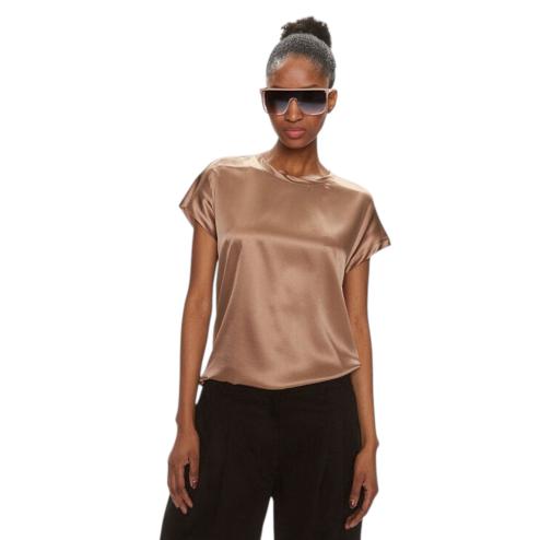 Pinko blusa in seta marrone