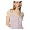 Pinko canotta a costine rosa in lurex