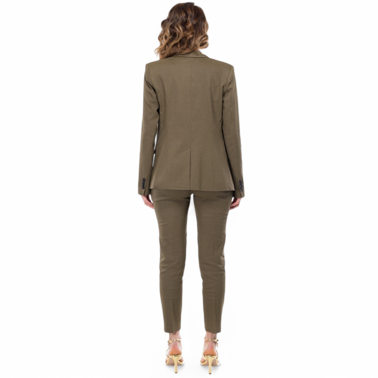 Pinko giacca verde in lino