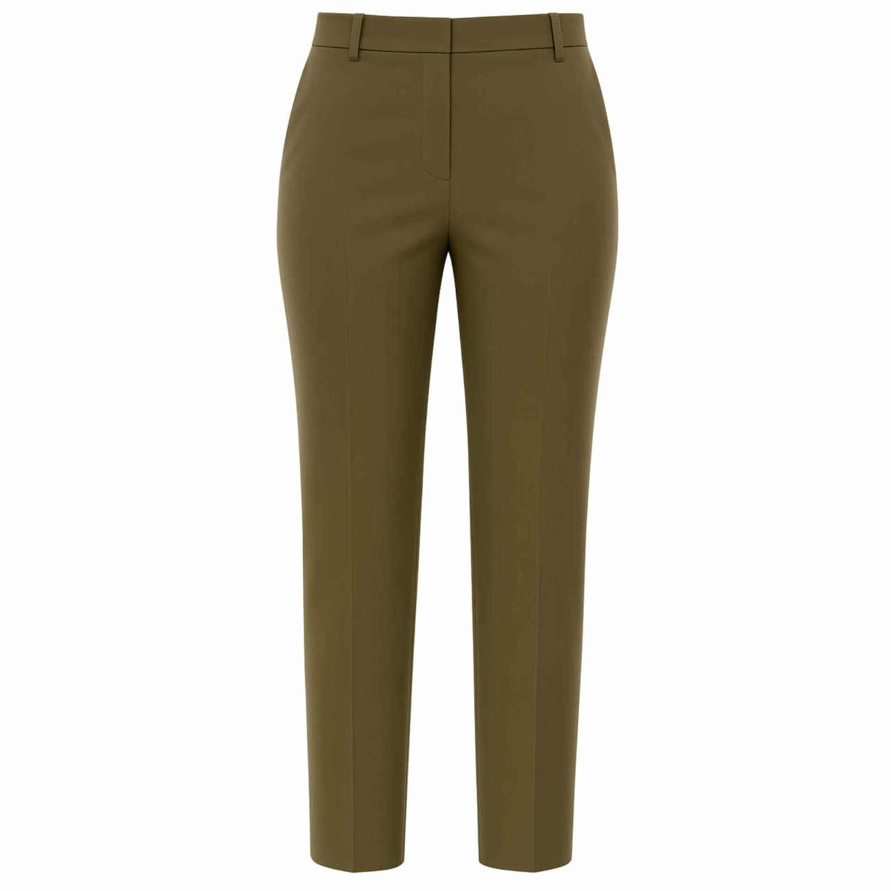 Pinko pantalone verde in lino stretch