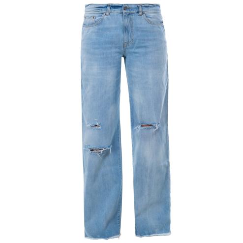 Reign jeans a palazzo con rotture
