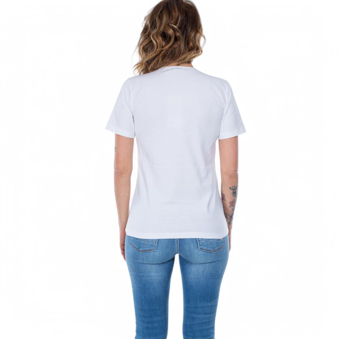 Reign maglia bianca scollo a v