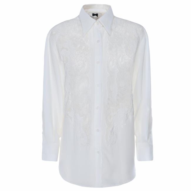 NoSecrets camicia bianca con pizzo