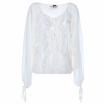 NoSecrets blusa bianca con rouges