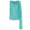 Nosecrets top verde con sciarpina