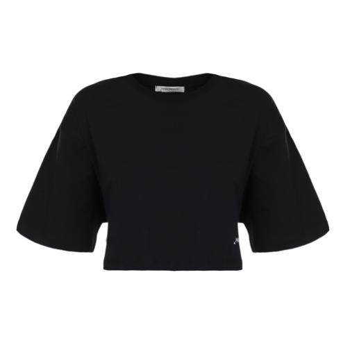 Hinnominate t-shirt nera crop