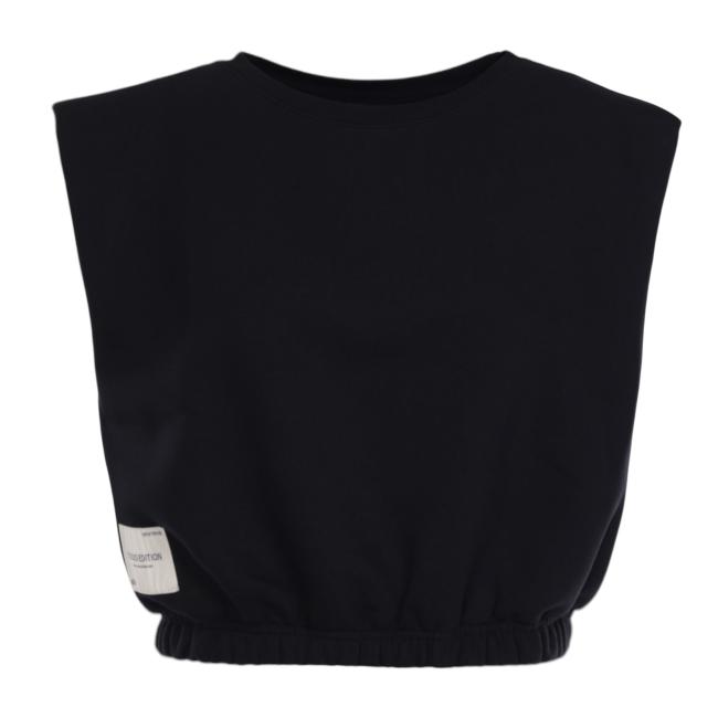 Alpha Industries felpa crop nera