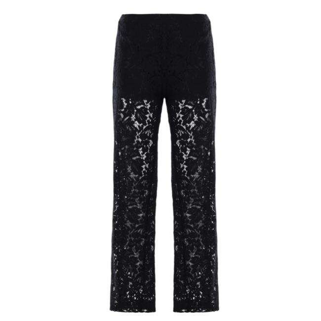 Nosecrets pantaloni neri in pizzo
