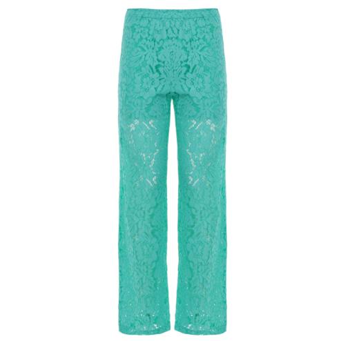 Nosecrets pantaloni verdi in pizzo