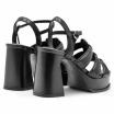 Ash Mina sandali con plateau neri