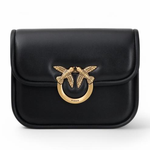 Pinko Love Box FL Mini Bag Black Gold