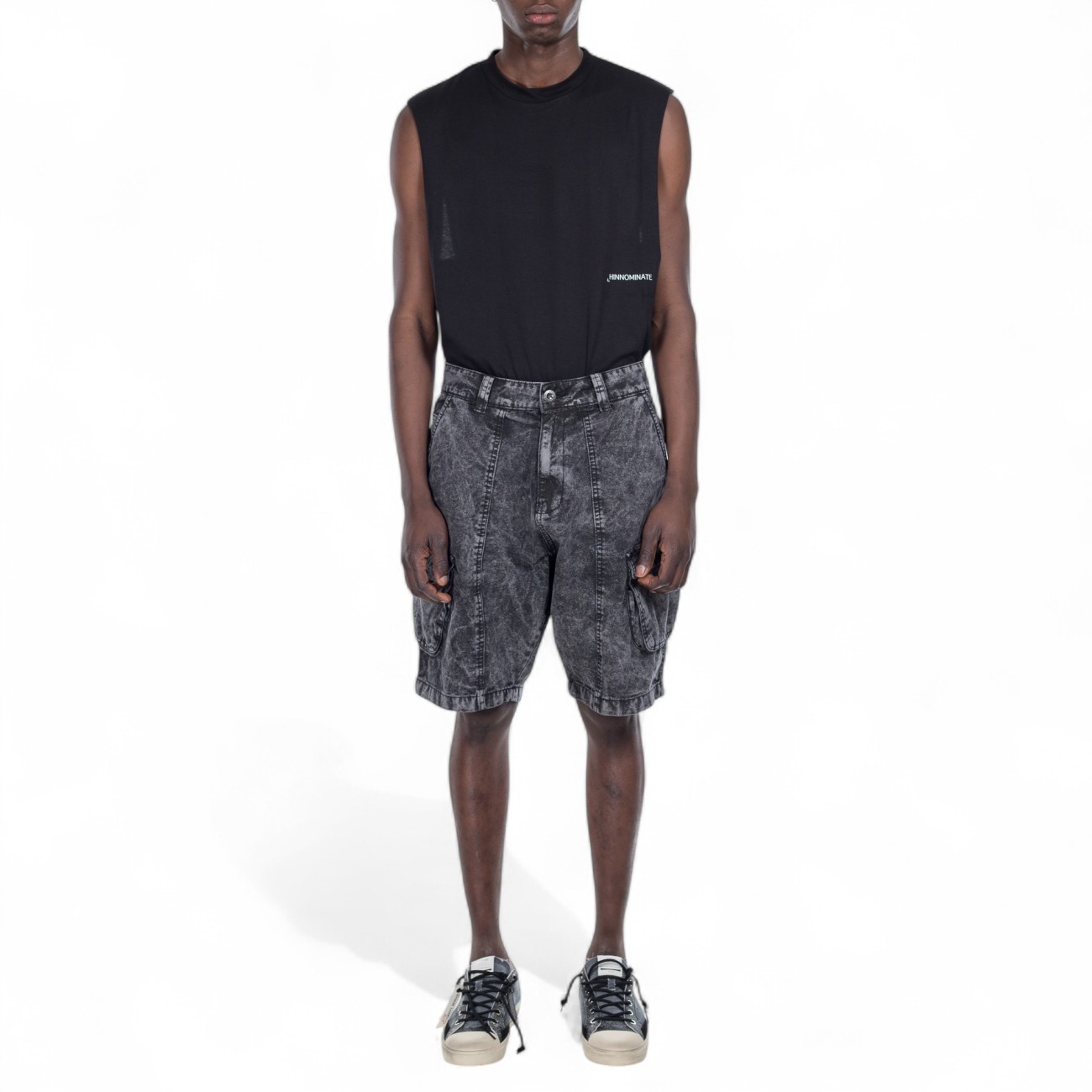 Alpha Industries short grigio con tasconi
