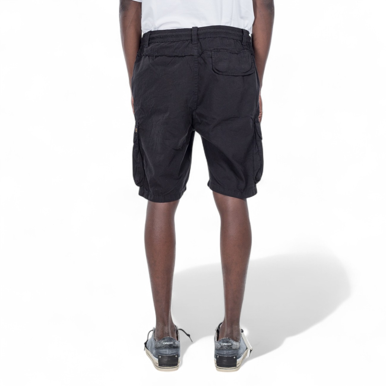 Alpha Industries short nero con tasconi