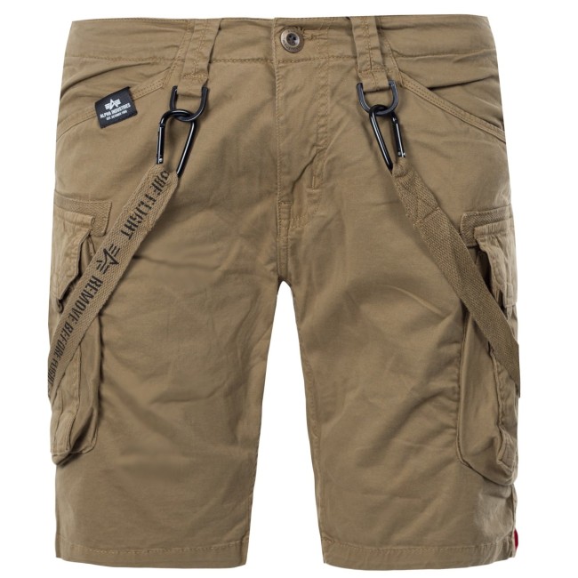 Alpha Industries short verde con tasconi