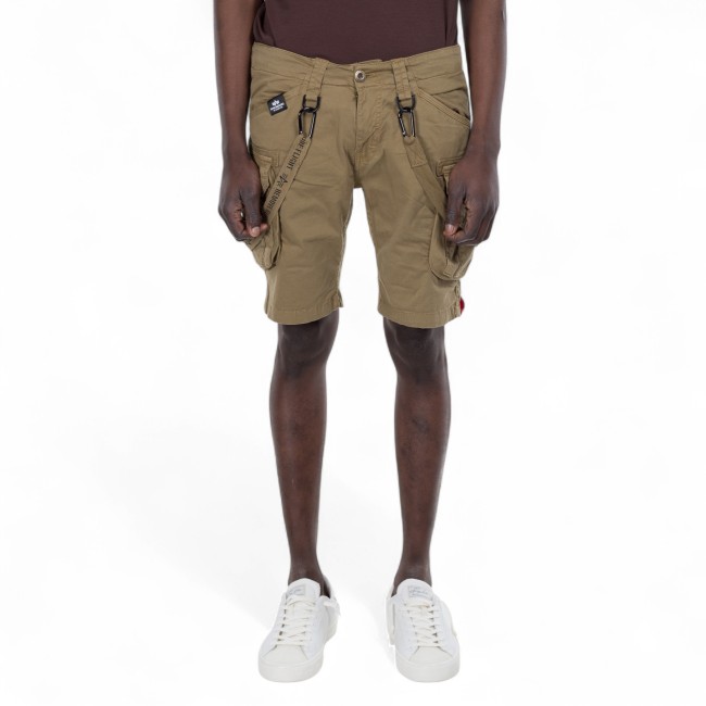Alpha Industries short verde con tasconi
