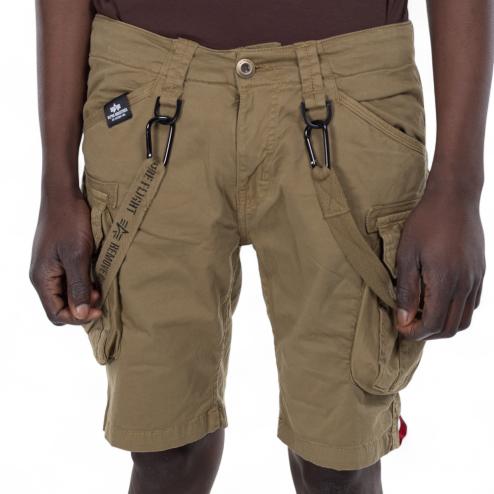 Alpha Industries short verde con tasconi