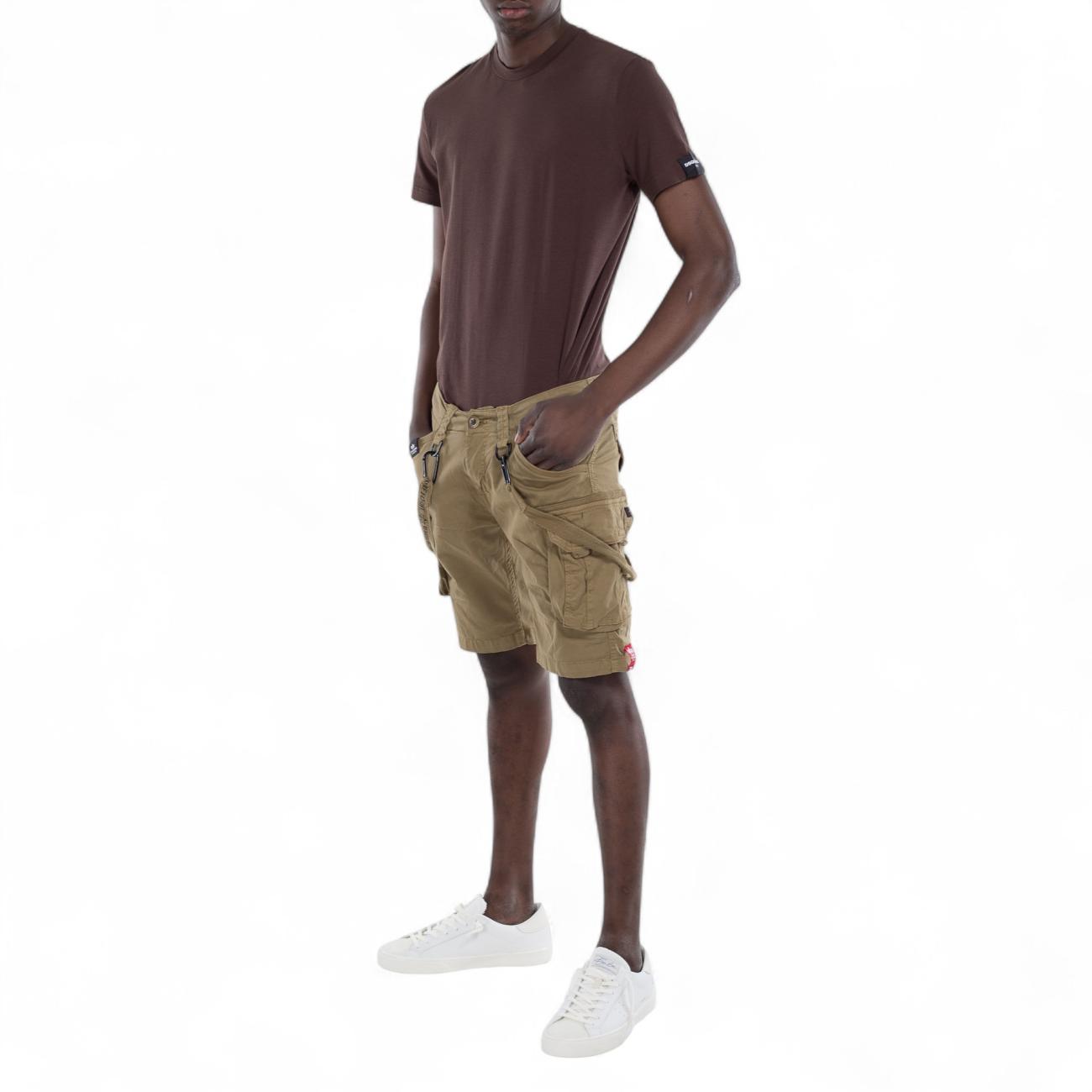 Alpha Industries short verde con tasconi