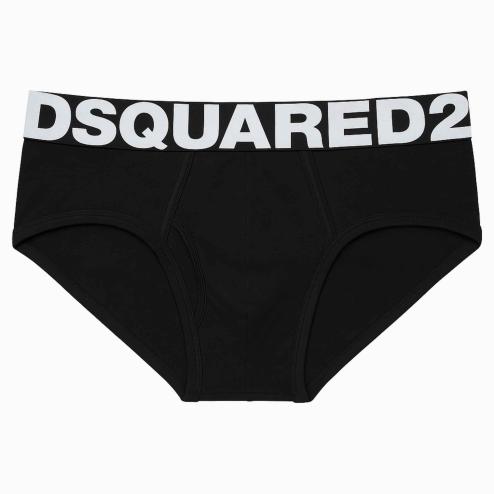 Dsquared2 slip nero elastico logato