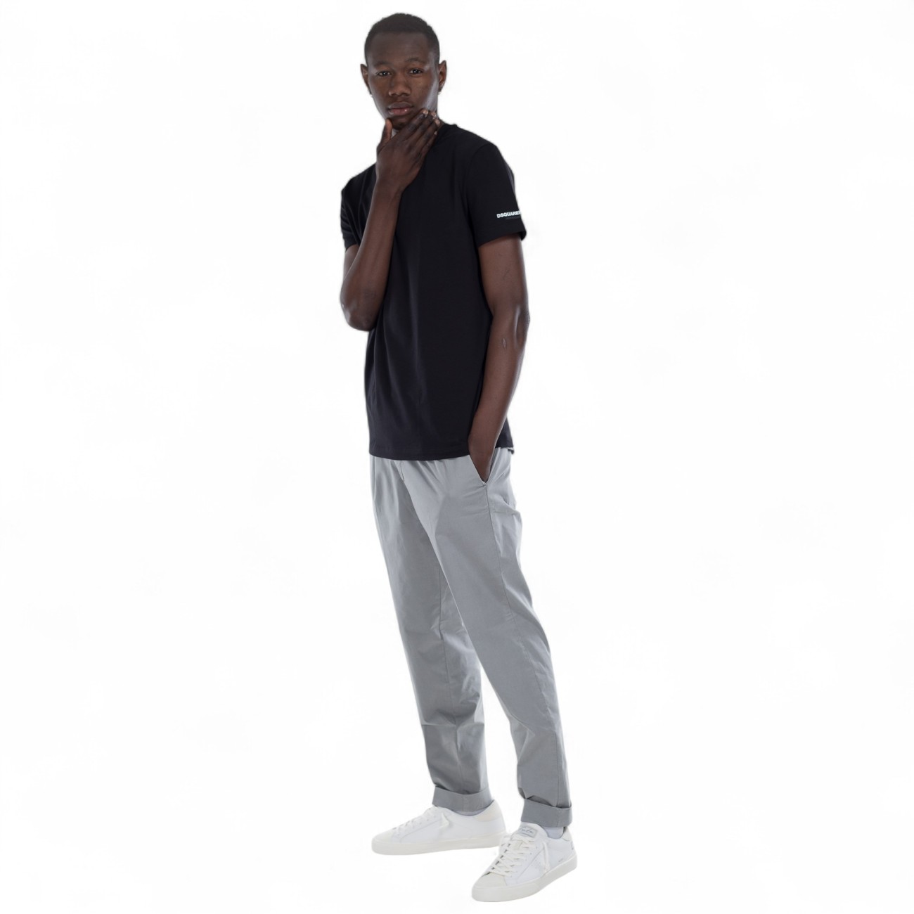 Dsquared2 t-shirt nera basica