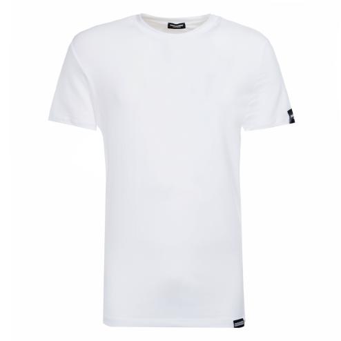 Dsquared2 tshirt bianca patch nera