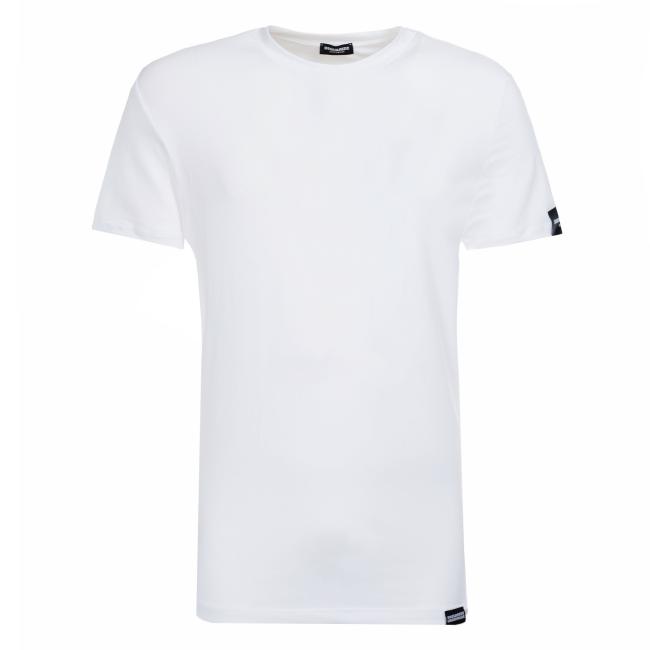 Dsquared2 tshirt bianca patch nera