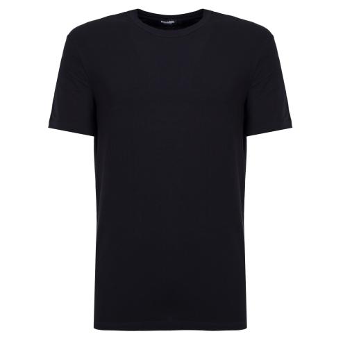 Dsquared2 t-shirt nera patch bianca