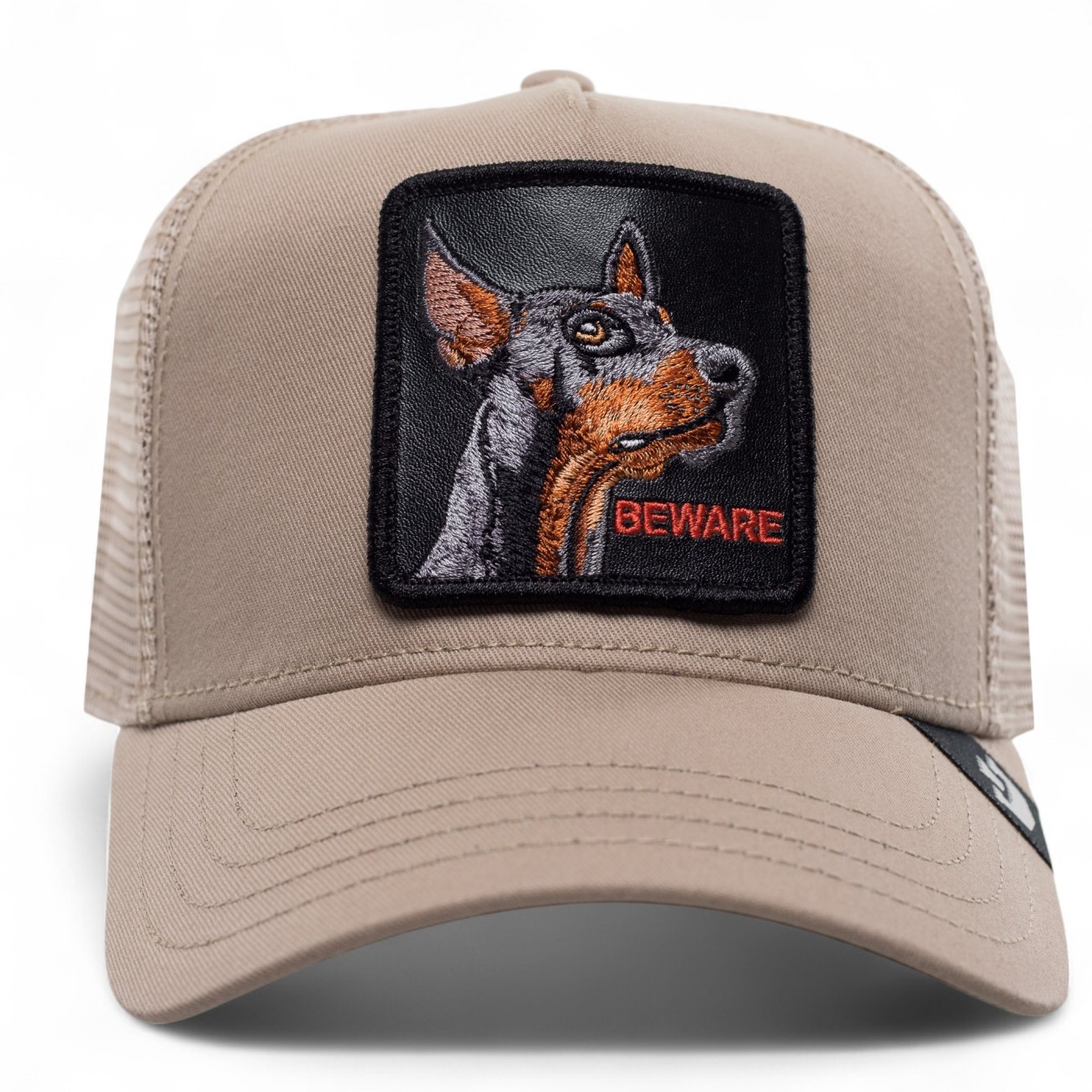 Goorin trucker hat Beware beige