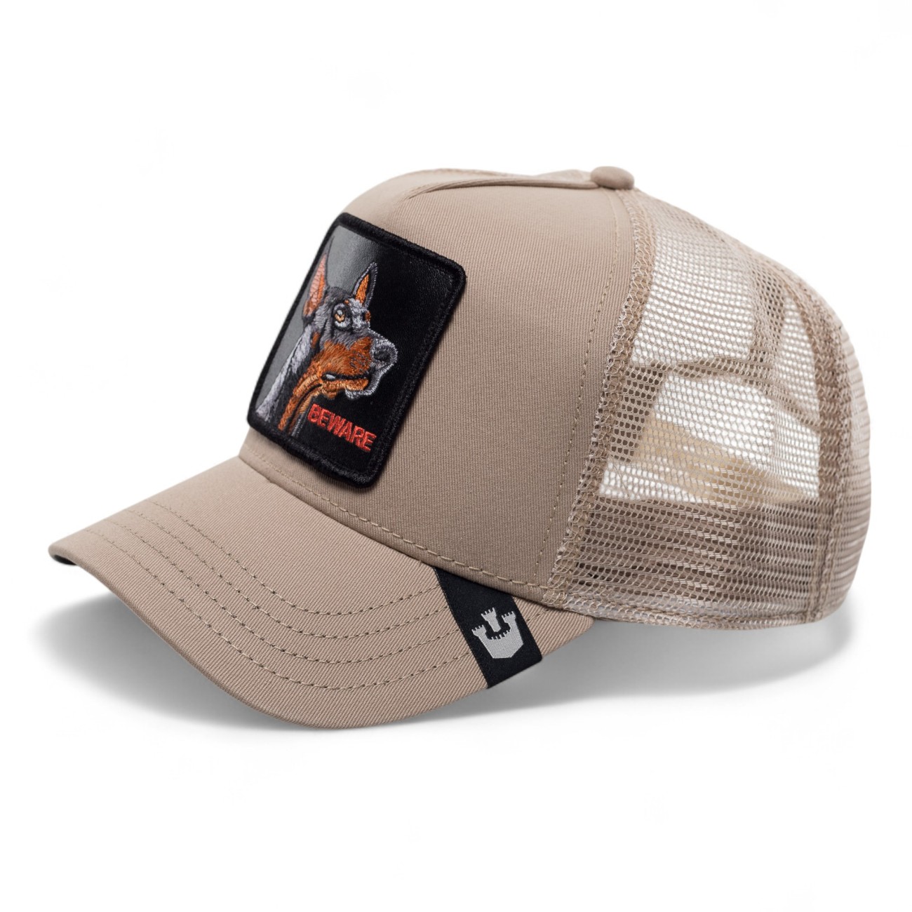 Goorin trucker hat Beware beige