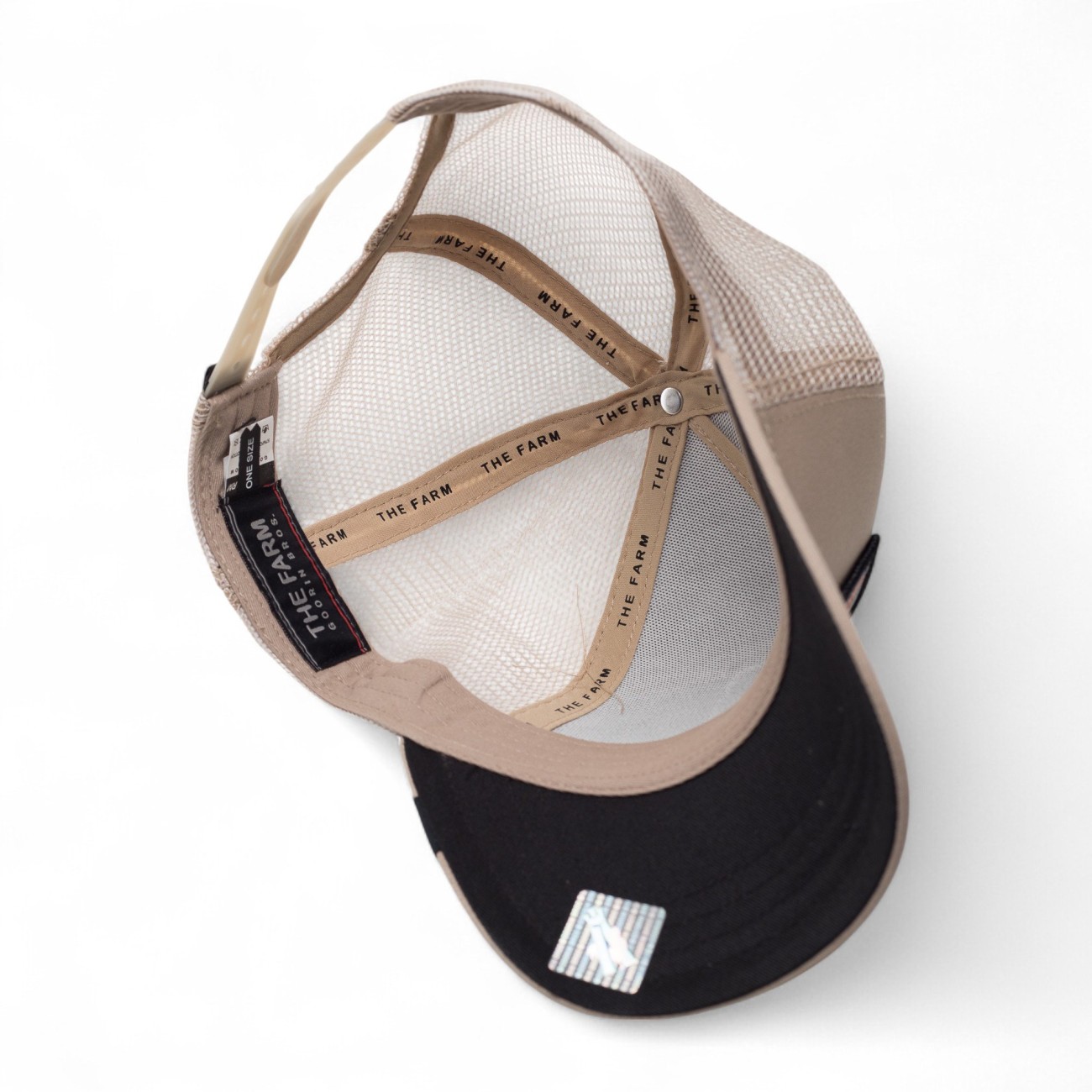 Goorin trucker hat Beware beige