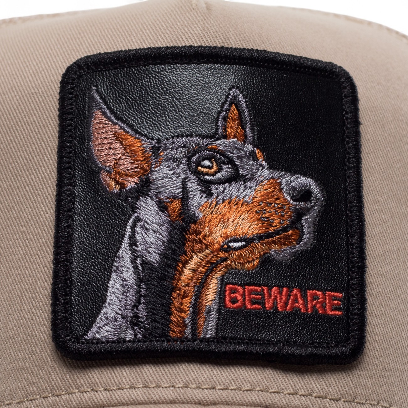 Goorin trucker hat Beware beige