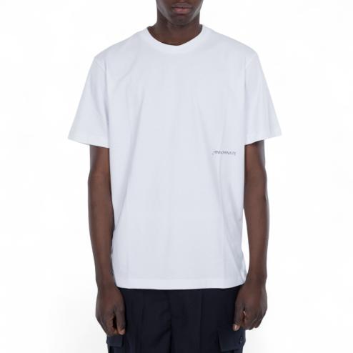 Hinnominate t-shirt bianca logo nero