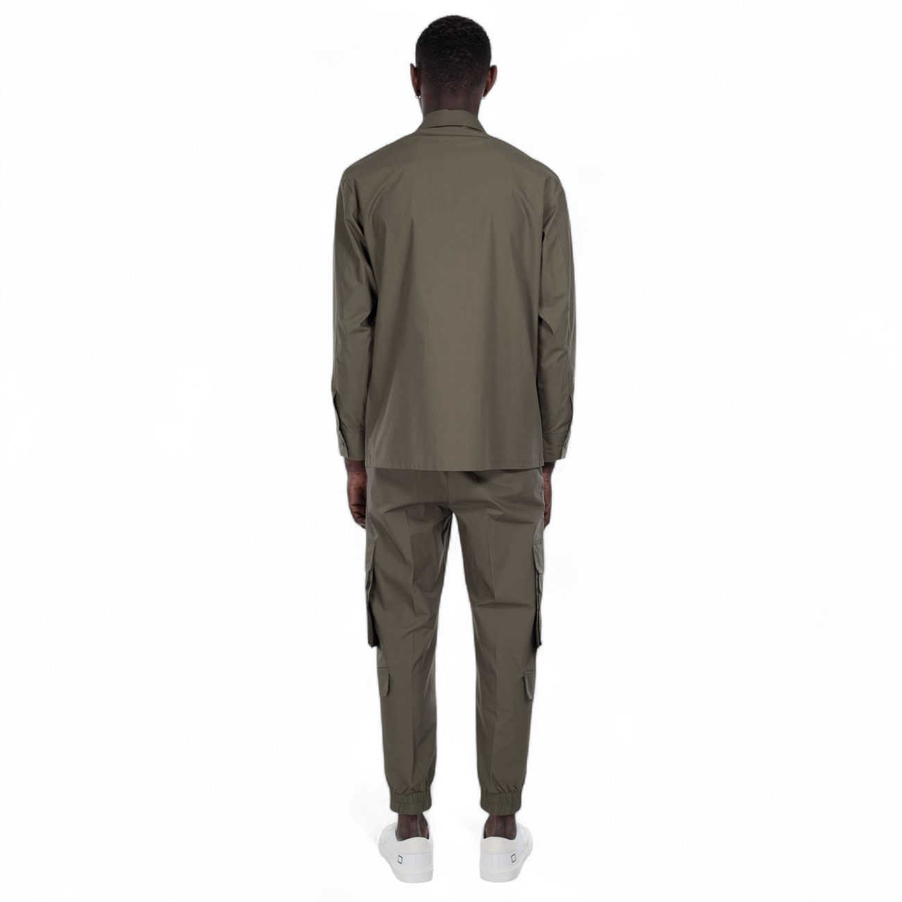 John Richmond camicia verde militare
