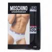 Moschino slip elastico logato bi-pack